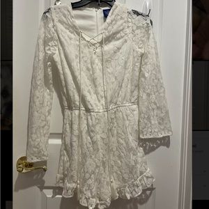 White Lace Romper